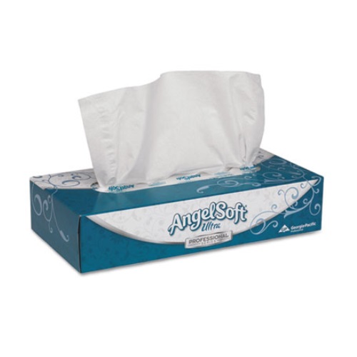 Angel Soft ps Ultra White 2Ply Premium Facial Tissues Flat Box ( 485
