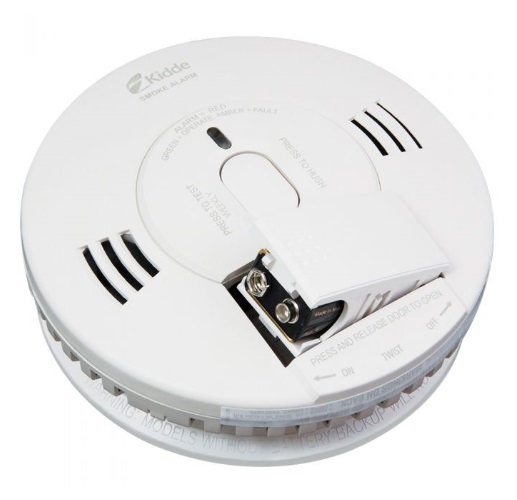 Kidde 9V DC Battery Powered Smoke Alarm w/Voice & Battery Backup (Kidde