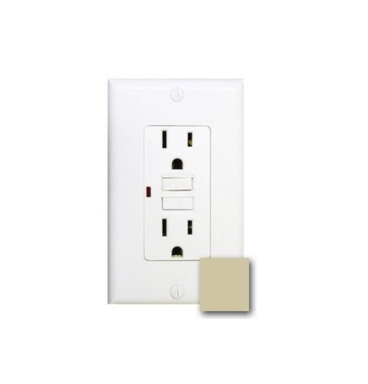 Ivory 120V 15 Amp GFCI with AutoMonitoring Function ( GFCI15S I