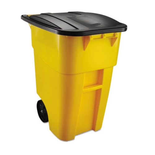 Brute Yellow 50 Gal Rollout Container ( 9W27 YEL)