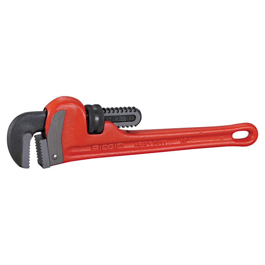 Ridgid 10'' Steel Heavy Duty Straight Pipe Wrench (Ridgid 31010