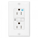 thumbnail interactive-video image 1 of 10 Pack 20A GFCI Outlet Weather Resistant Tamper Resistant With LED Indicator – White 1 of 2