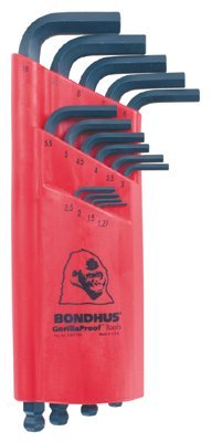 Bondhus Balldriver L Wrench Key set, 15 Pieces (Bondhus