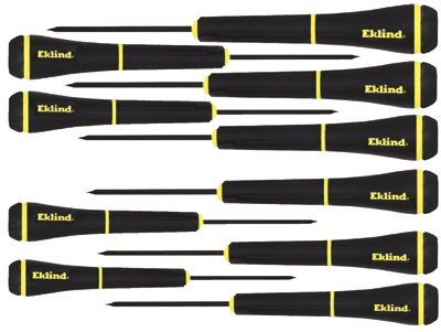 Eklind 10 Piece Slotted 1-mm Screwdriver Set, Set (Eklind 92199)