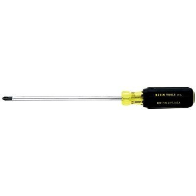 Klein Tools 7'' Profilated Phillips Tip Cushion Grip Screwdriver (Klein Tools 603-7)