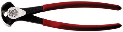 Klein Tools 8'' Alloy Steel High Leverage End Cutting Pliers with Plastic Dipped Handle (Klein Tools D232-8)