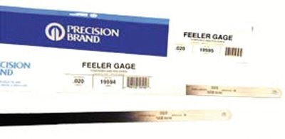 Precision Brand 19210 Flat Length Steel Feeler Gauges, 0.003 In, 12 In Length