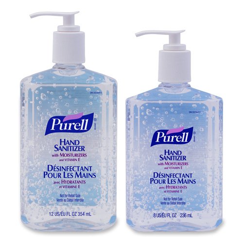 GOJO 307612CMR Instant Hand Sanitizer, 12oz Pump Dispenser Bottle, Fresh