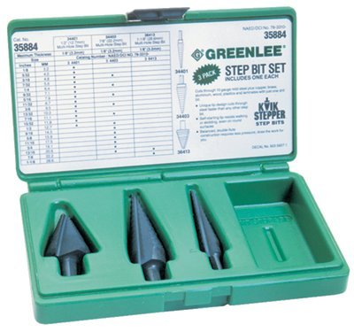 Greenlee Heavy Duty Kwik Stepper Step Bit Kit (Greenlee 35884