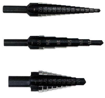 Irwin 4 PC. General Purpose Unibit Step Drill Set, Set (Irwin 10225)