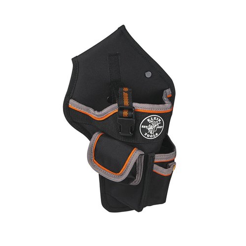 Klein Tools Black Tradesman Pro Organizer Drill Pouch, 8 Pockets (Klein Tools 5183)