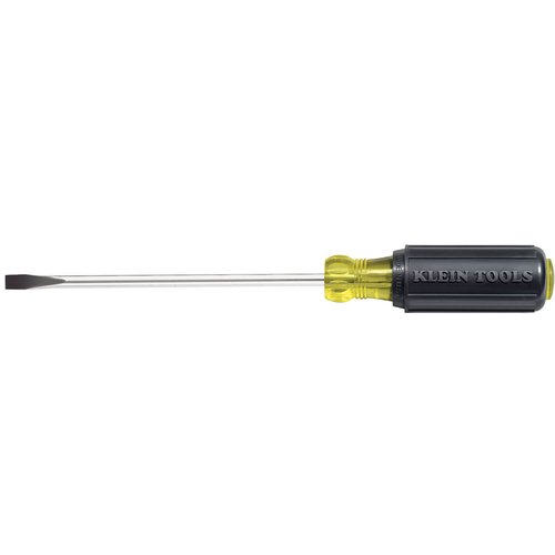 Klein Tools 10'' Heavy-Duty Screwdriver - 1/4'' Cabinet Tip (Klein Tools 605-10)