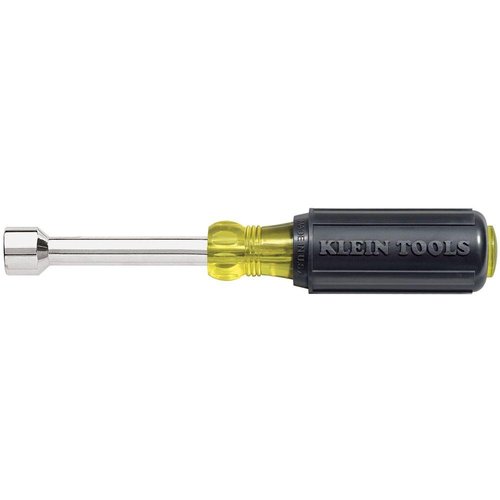 Klein Tools 9 mm Nut Driver - 3'' Hollow Shank, Cushion Grip (Klein Tools 630-9MM)