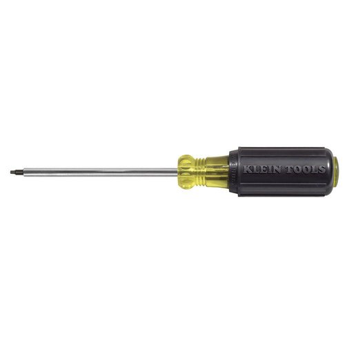Klein Tools #3 Square-Recess Tip Screwdriver, 4'' Round-Shank (Klein Tools 663)