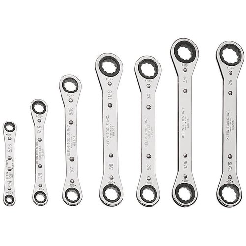 Klein Tools 7-Piece Ratcheting Box Wrench Set (Klein Tools 68222)