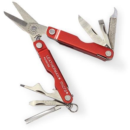 Leatherman Stainless Steel Micra Multi-Tool, Red (Leatherman