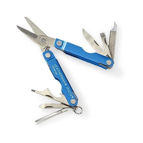 Leatherman Stainless Steel Micra Multi-Tool, Blue (Leatherman