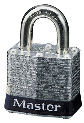 Master Lock 4 Pin No. 3 Laminated Steel Pin Tumbler Padlocks, Case of 4 (Master Lock 3DLF)