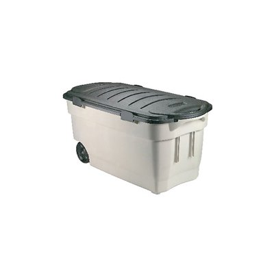 Rubbermaid 45 GAL Wheeled Tote Dark Indigo Metallic Rubbermaid 246300DIM HomElectrical