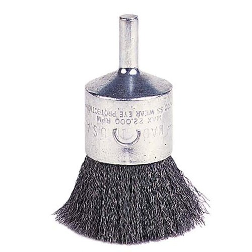 Weiler 1" Crimped Wire End Brush for Wire Size .0104" (…