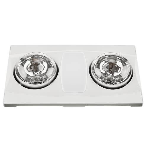 Aero Pure 80 CFM 2-Bulb Quiet Bathroom Heater Fan with Light with True  White Grille (Aero Pure A515A W) | HomElectrical.com