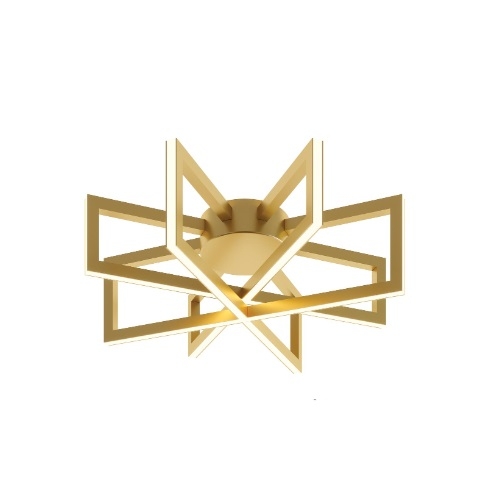 Gold Cssc AFX 17-in 38W Cass Flush Mount, 2600 lm, 120V, 3000K, Gold (AFX ...