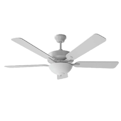AFX 52-in Sandberg 5 Blade Fan, Wall Switch, 2 Lt Bowl Kit, Black