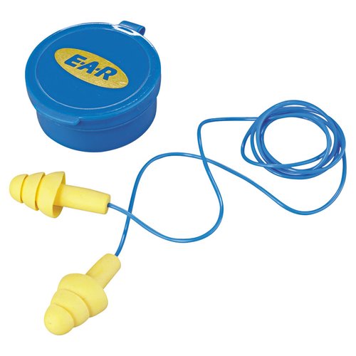 AO Safety Ultra Fit Ear Plugs with Cord & Carrying Case (AO Safety 340