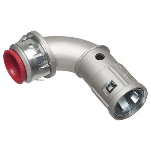 Arlington 3/8-in Snap2It Connector, Single, Insulated, 90 Degree, .405 ...
