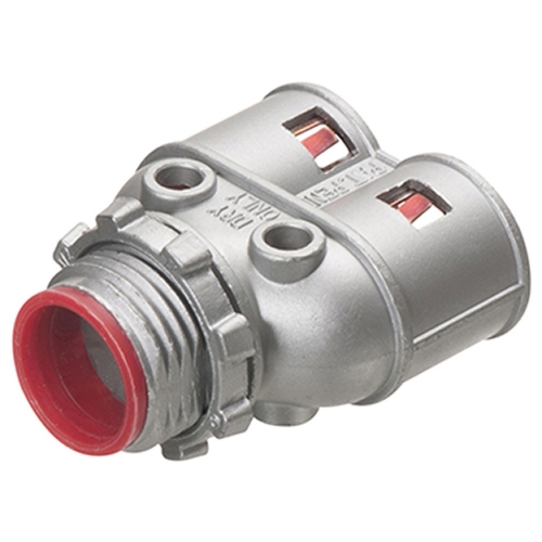 Arlington 3/8-in Snap2It Connector w/ Locknut, Duplex, Insulated, .485 ...