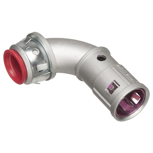 Arlington 3/8-in Snap2It Connector, Single, Insulated, 90 Degree, .480 ...