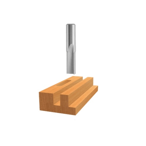 Bosch 1/4-in x 3/4-in Straight Bit, High Speed Steel, 2-Flute (Bosch 85096)