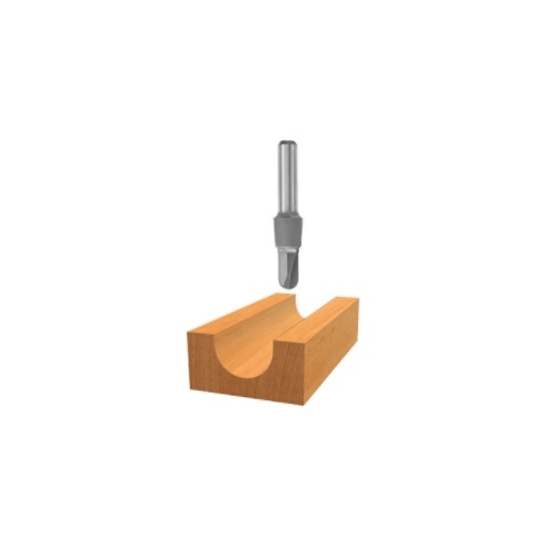 Bosch 1/8-in x 1/4-in Core Box Bit, Carbide Tipped, 2-Flute (Bosch 85444M)