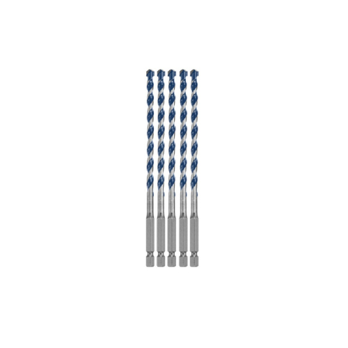 Bosch 1/4-in x 6-in Blue Xtreme Carbide Hammer Drill Bit, 5 Pack, 3 Pack of 5 (Bosch BXH065)