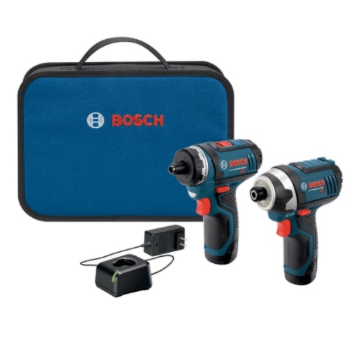 Bosch Pocket Driver & Impact Driver Kit w/ Batteries, 12V (Bosch CLPK27