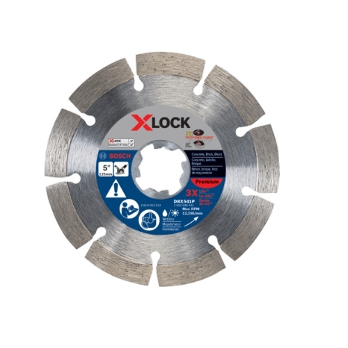 Bosch 5-in X-LOCK Premium Diamond Blade, Segmented Rim (Bosch