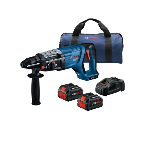 Bosch 1-1/8-in Brushless CR SDS-Plus Bulldog Rotary Hammer w/Batteries ...