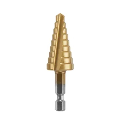 Bosch 1/4-in to 3/4-in Impact Tough Step Drill Bit, Titanium Coated ...