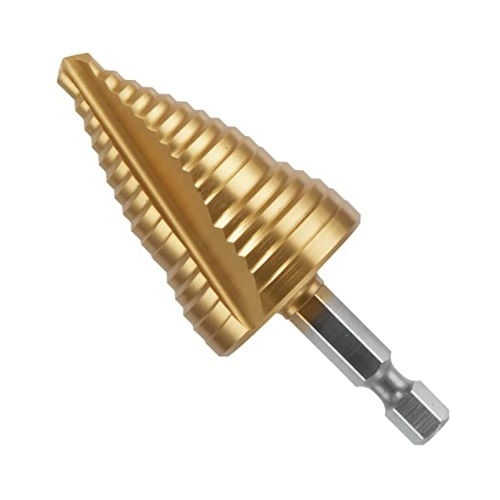 Bosch 1/4-in, 7/8-in, 1-1/8-in Impact Tough Step Drill Bit, Titanium ...