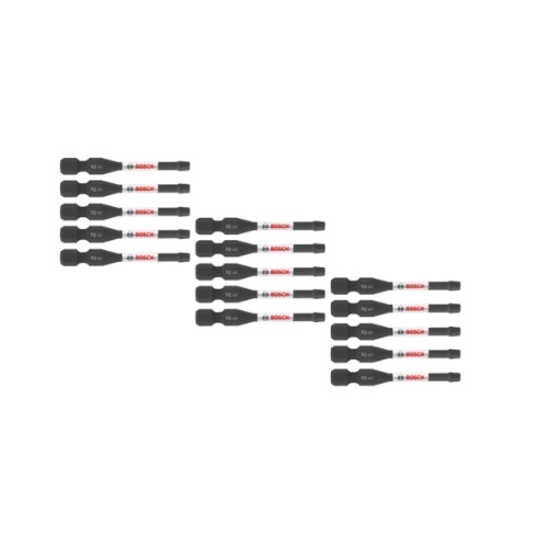 Bosch 2-in Driven Impact Power Bit, R2, 15 Pack, Pack of 15 (Bosch ITDSQ2215)