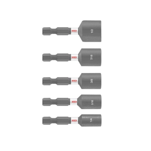 Bosch 5 pc. Impact Tough Nutsetter Set, 1-7/8-in Length (Bosch ITNSV105)