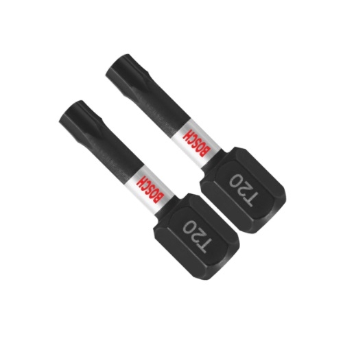 Bosch 1-in Impact Tough Insert Bit, T20, 2 Pack, Pack of 2 (Bosch ITT20102)