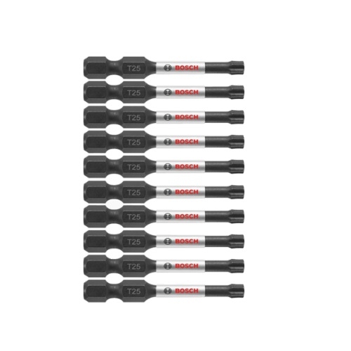 Bosch 2-in Impact Tough Power Bit, T25, 10 Pack, Pack of 10 (Bosch ITT252B)