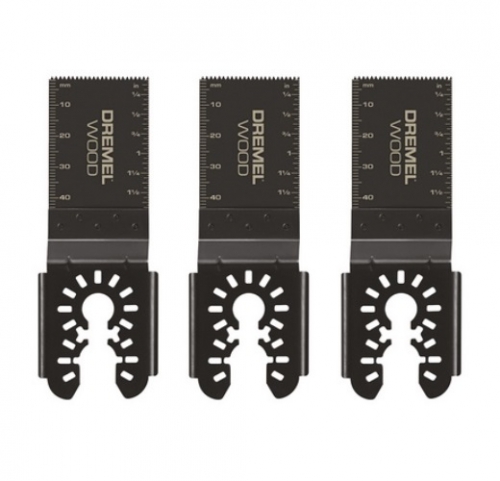 Dremel 1.63-in Wood Flush Cut Blade Set, Universal Dual Interface, Pack of 3 (Dremel MM480BU)