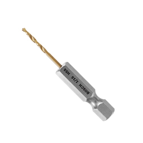 Bosch 1/16-in x 1-7/8-in Impact Tough Drill Bit, Titanium (Bosch TI2131IM)