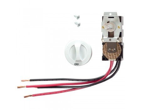 Cadet White, Built-In Double Pole Thermostat for Com-Pak Wall Heater, 22A  (Cadet CTT2W) | HomElectrical.com