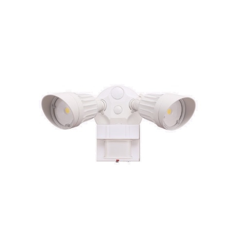 CyberTech 20W LED Dual Head Security Light w/ Motion Sensor, 1640 lm ...