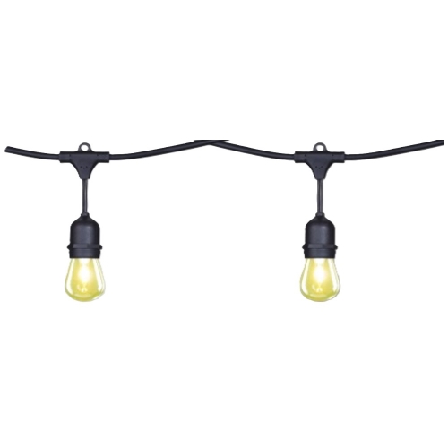 CyberTech 48-ft 18W LED Weatherproof String Lights, 18 Lights, E26