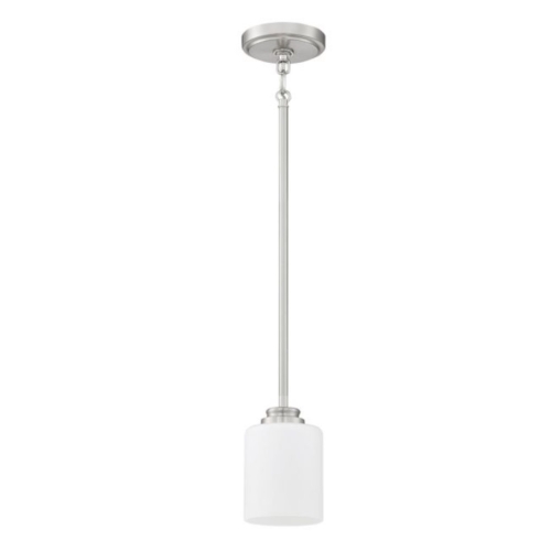 Craftmade Bolden Mini Pendant Fixture w/o Bulb, 1 Light, E26, Nickel ...