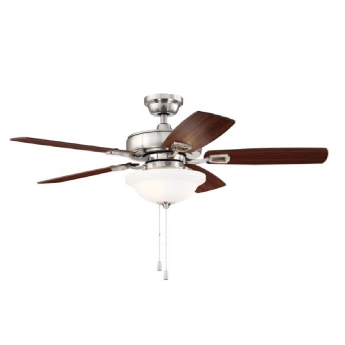 Craftmade 42-in 53W Twist N Click Ceiling Fan w/ Bulb, 3-Speed, 5-Blade ...